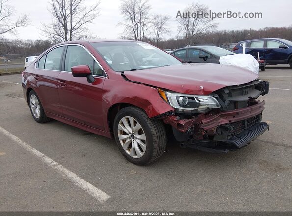 4S3BNAD6XH3015307 2017 SUBARU LEGACY Красный Передняя правая четверть