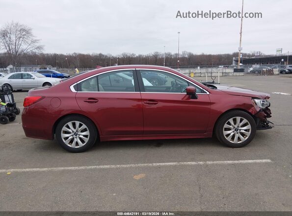 4S3BNAD6XH3015307 2017 SUBARU LEGACY Красный Вид задней части салона