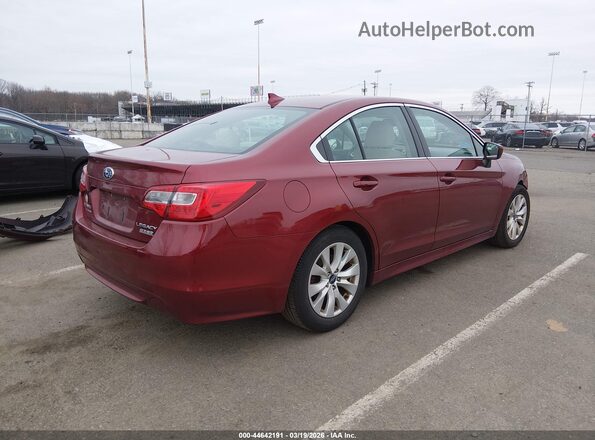 4S3BNAD6XH3015307 2017 SUBARU LEGACY Красный Задняя правая четверть