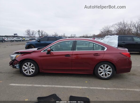 4S3BNAD6XH3015307 2017 SUBARU LEGACY Красный Панорамный вид салона 360°