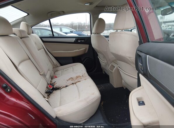 4S3BNAD6XH3015307 2017 SUBARU LEGACY Красный Вид наклейки с VIN-кодом