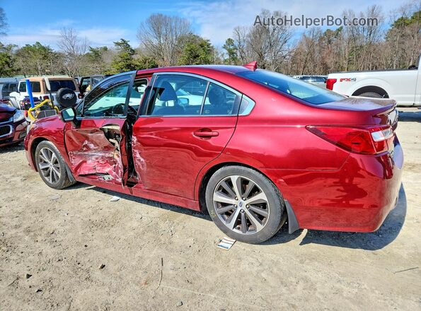 4S3BNAN6XH3044918 2017 SUBARU LEGACY Красный Задняя левая четверть