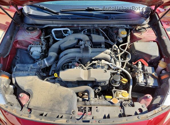4S3BNAN6XH3044918 2017 SUBARU LEGACY Красный Вид задней части салона