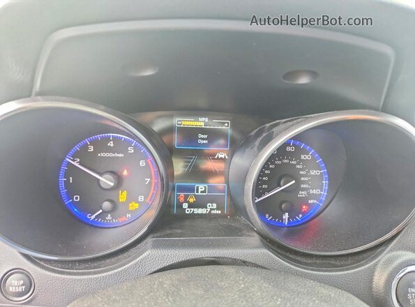 4S3BNAR62K3028844 2019 SUBARU LEGACY Black Вид щитка приладів