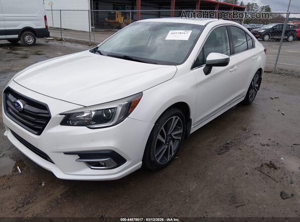 4S3BNAS63J3038372 2018 SUBARU LEGACY White Vista tres cuartos delantera izquierda