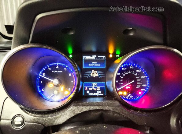 4S3BNAS68H3037115 2017 SUBARU LEGACY Синий Вид щитка приборов