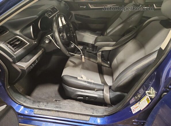 4S3BNAS68H3037115 2017 SUBARU LEGACY Синий Вид салона спереди