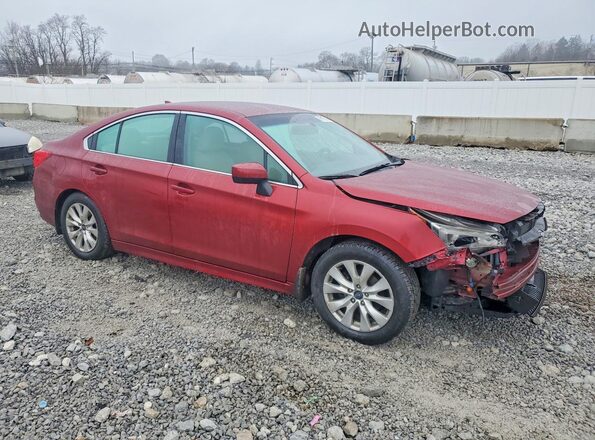 4S3BNBC60G3026371 2016 SUBARU LEGACY Красный Передняя правая четверть
