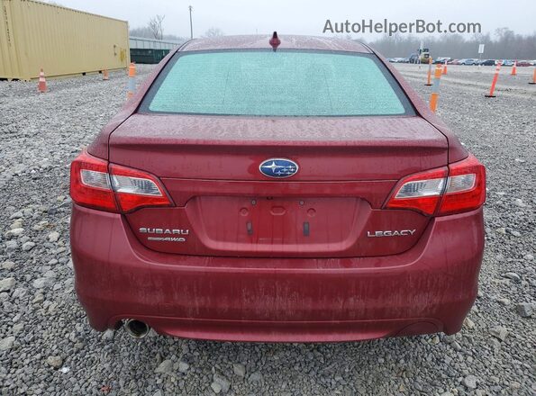 4S3BNBC60G3026371 2016 SUBARU LEGACY Красный Вид сзади
