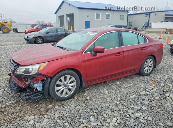 4S3BNBC60G3026371 2016 SUBARU LEGACY Красный Передняя левая четверть