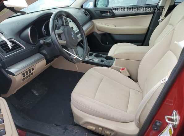 4S3BNBF6XG3033422 2016 SUBARU LEGACY Темно-бордовый Вид салона спереди
