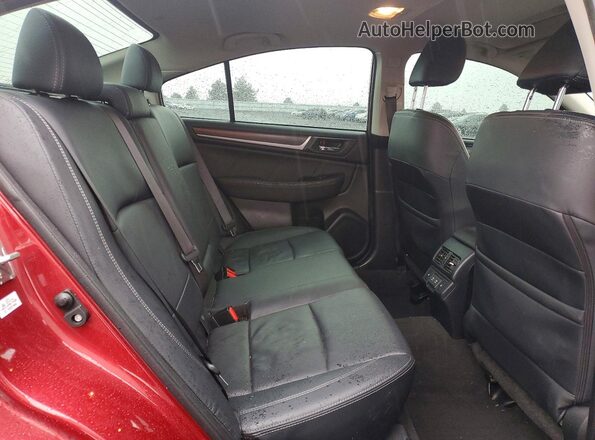 4S3BNEN62K3012589 2019 SUBARU LEGACY Red Vista de los asientos traseros