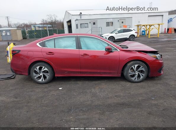 4S3BWAC60M3003711 2021 SUBARU LEGACY Red Widok wnętrza z tyłu