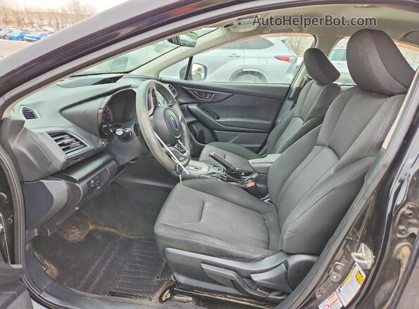 4S3GKAA66J3601723 2018 SUBARU IMPREZA Black Widok wnętrza z przodu