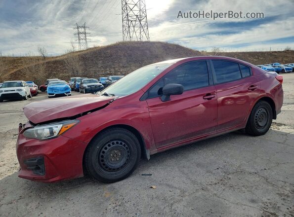 4S3GKAA68K3608562 2019 SUBARU IMPREZA Бордовый Передняя левая четверть