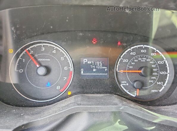 4S3GKAA68K3608562 2019 SUBARU IMPREZA Бордовый Вид щитка приборов