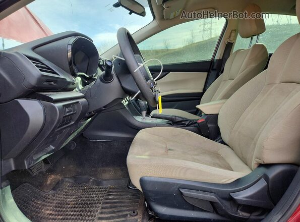 4S3GKAA68K3608562 2019 SUBARU IMPREZA Бордовый Вид салона спереди