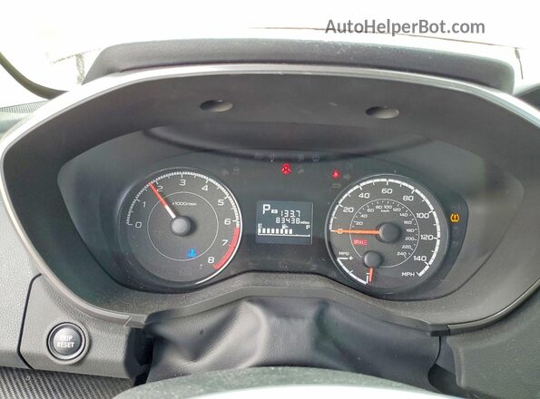 4S3GKAB60J3623490 2018 SUBARU IMPREZA Красный Вид щитка приборов