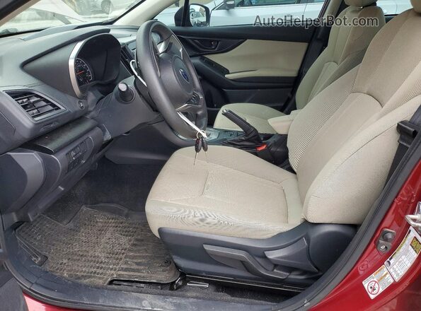 4S3GKAB60J3623490 2018 SUBARU IMPREZA Красный Вид салона спереди