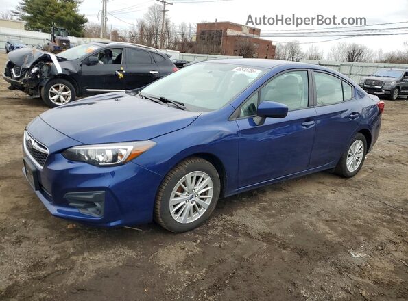4S3GKAB6XJ3621617 2018 SUBARU IMPREZA Синий Передняя левая четверть