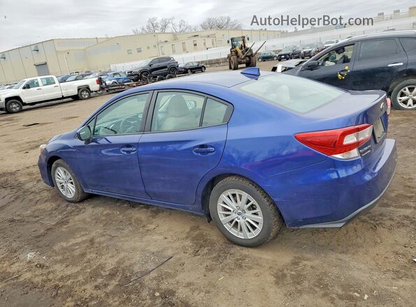 4S3GKAB6XJ3621617 2018 SUBARU IMPREZA Синий Задняя левая четверть