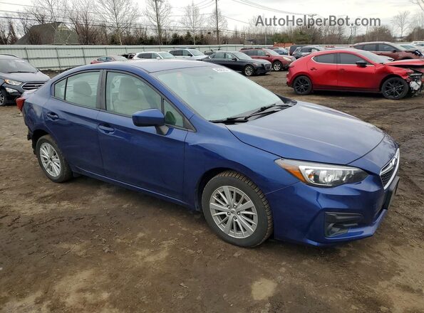 4S3GKAB6XJ3621617 2018 SUBARU IMPREZA Синий Передняя правая четверть