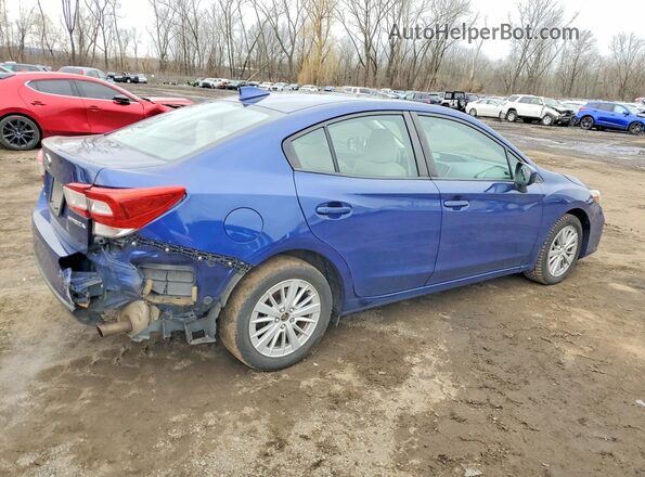 4S3GKAB6XJ3621617 2018 SUBARU IMPREZA Синий Задняя правая четверть