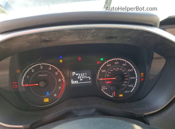 4S3GKAC68K3614813 2019 SUBARU IMPREZA Black Widok zestawu wskaźników