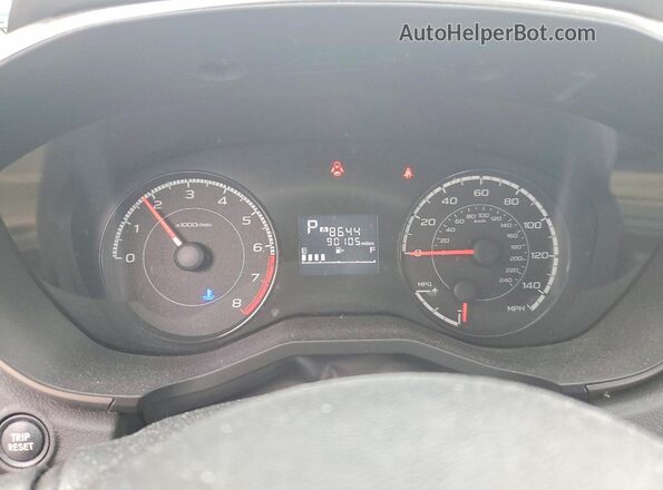 4S3GKAC68K3625391 2019 SUBARU IMPREZA Синий Вид щитка приборов