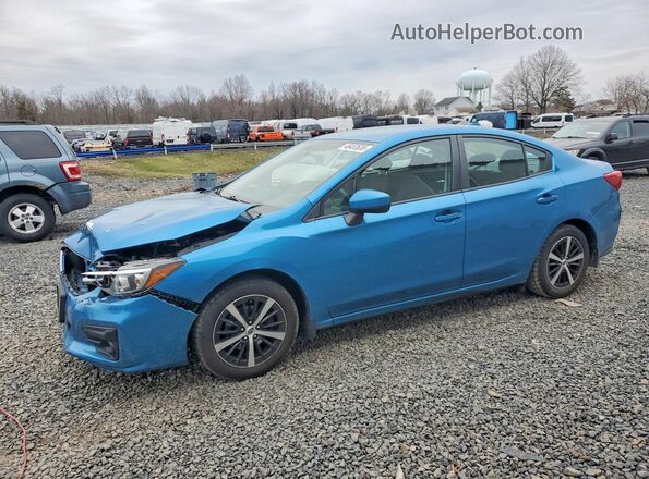 4S3GKAC68K3625391 2019 SUBARU IMPREZA Синий Передняя левая четверть