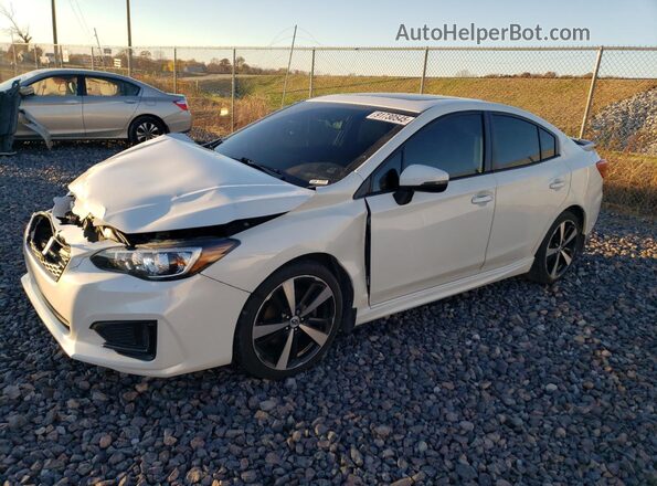 4S3GKAL6XJ3621275 2018 SUBARU IMPREZA Белый Передняя левая четверть