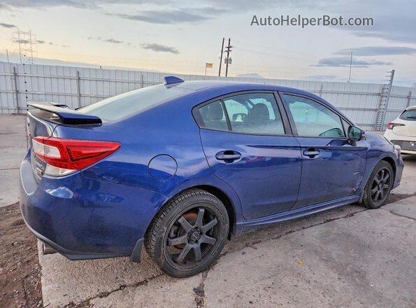 4S3GKAM67J3611477 2018 SUBARU IMPREZA Синий Задняя правая четверть