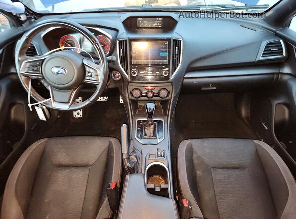 4S3GKAM67J3611477 2018 SUBARU IMPREZA Синий Вид панели приборов