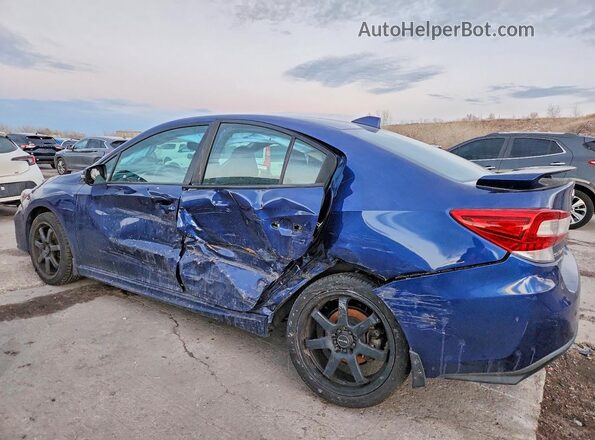 4S3GKAM67J3611477 2018 SUBARU IMPREZA Синий Задняя левая четверть
