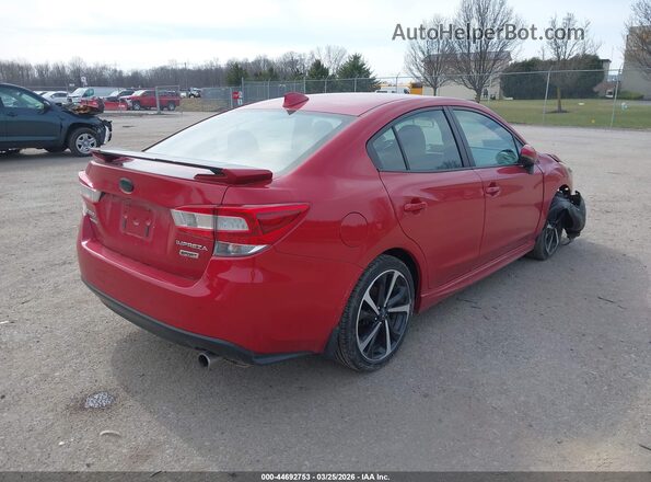 4S3GKAM6XN3610443 2022 SUBARU IMPREZA Красный Задняя правая четверть
