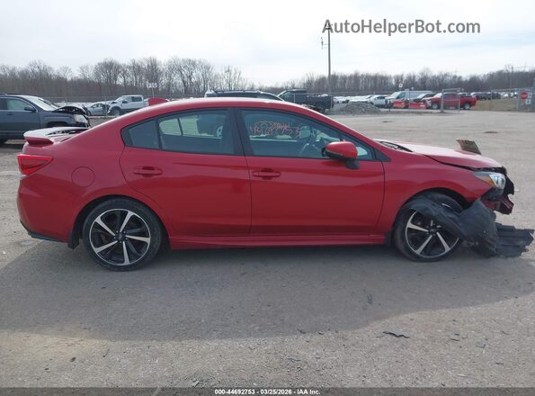 4S3GKAM6XN3610443 2022 SUBARU IMPREZA Красный Вид задней части салона