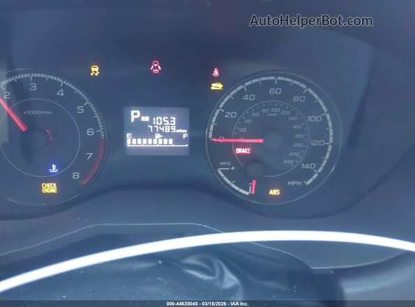 4S3GTAA63J3727101 2018 SUBARU IMPREZA Темно-бордовый Вид задних сидений