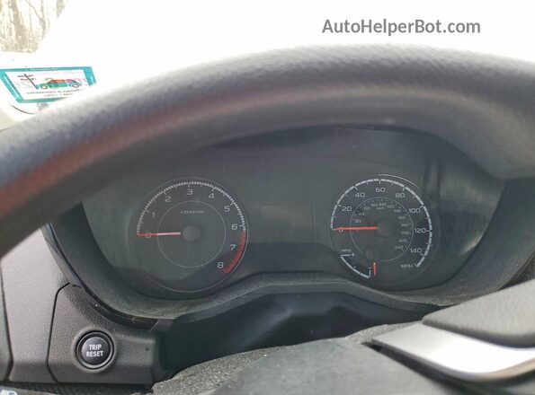 4S3GTAA64K3719476 2019 SUBARU IMPREZA White Vista del cuadro de instrumentos