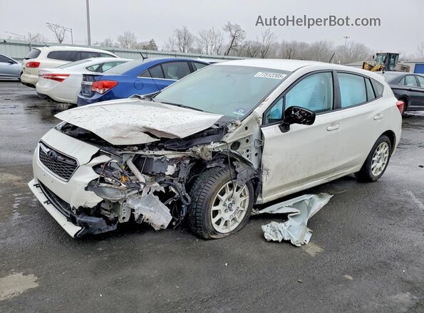 4S3GTAA64K3719476 2019 SUBARU IMPREZA White Vista tres cuartos delantera izquierda