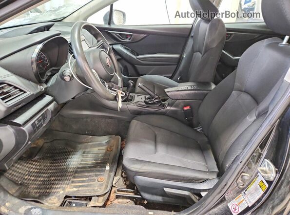 4S3GTAA65K1716792 2019 SUBARU IMPREZA Black Вид салону спереду