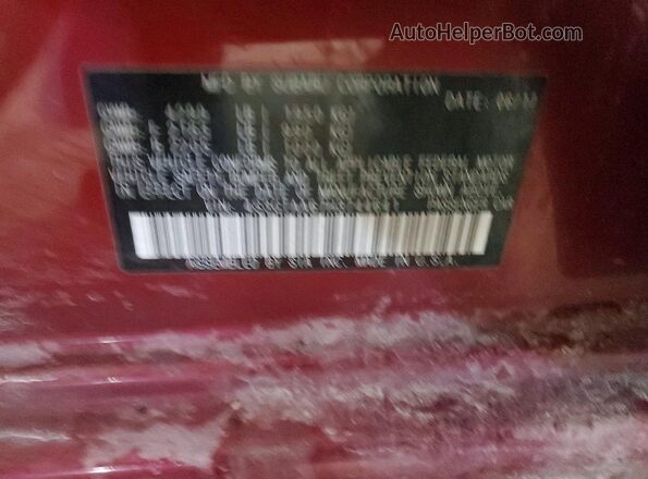4S3GTAA67H3744641 2017 SUBARU IMPREZA Красный Вид подкапотного пространства