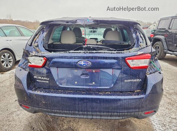 4S3GTAA67K3700307 2019 SUBARU IMPREZA Синий Вид сзади