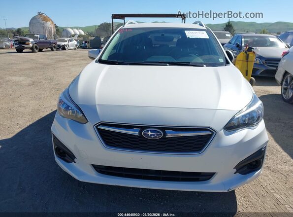 4S3GTAB62H3701162 2017 SUBARU IMPREZA Белый Вид щитка приборов