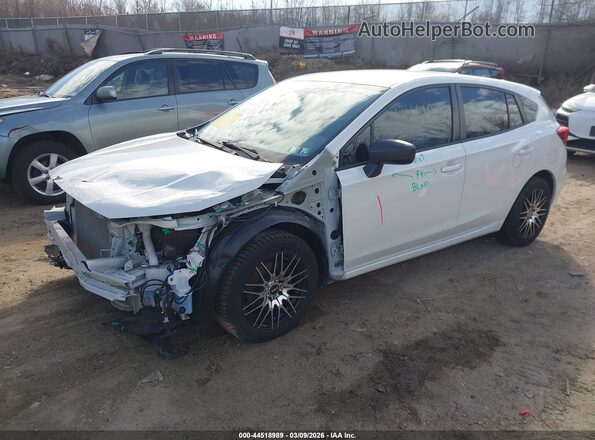 4S3GTAB65M3714031 2021 SUBARU IMPREZA White Առջևի ձախ երեք քառորդ տեսարան
