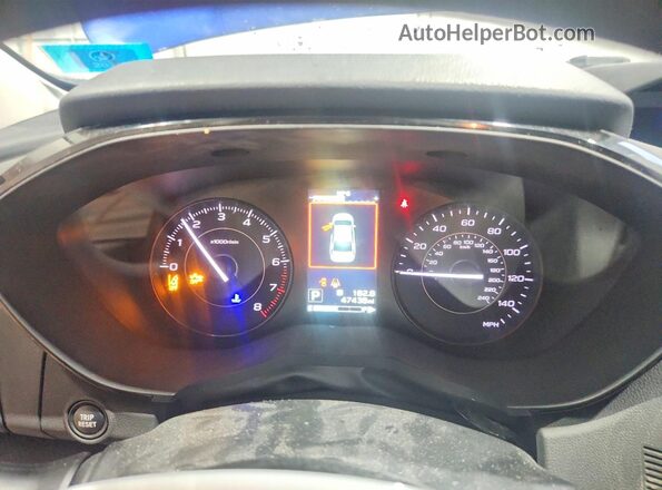 4S3GTAB66P3701907 2023 SUBARU IMPREZA Синий Вид щитка приборов