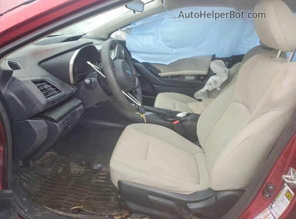 4S3GTAC61K3713518 2019 SUBARU IMPREZA Maroon Vista interior delantera