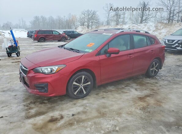 4S3GTAC61K3713518 2019 SUBARU IMPREZA Maroon Vista tres cuartos delantera izquierda
