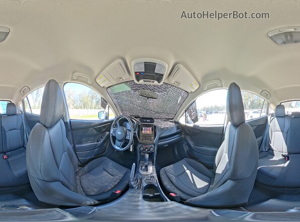 4S3GTAC61K3753758 2019 SUBARU IMPREZA Gray Панорамний вид салону 360°