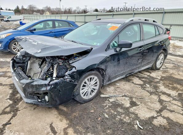 4S3GTAD62H3734112 2017 SUBARU IMPREZA Черный Передняя левая четверть