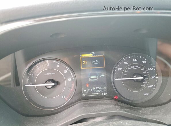 4S3GTAD65P3721160 2023 SUBARU IMPREZA Белый Вид щитка приборов